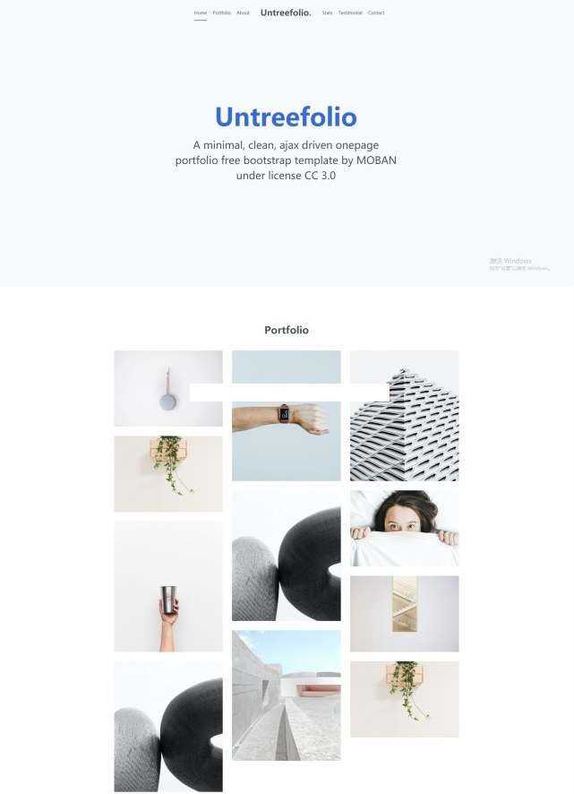 UI网页设计公司Bootstrap模板 - 友友资源