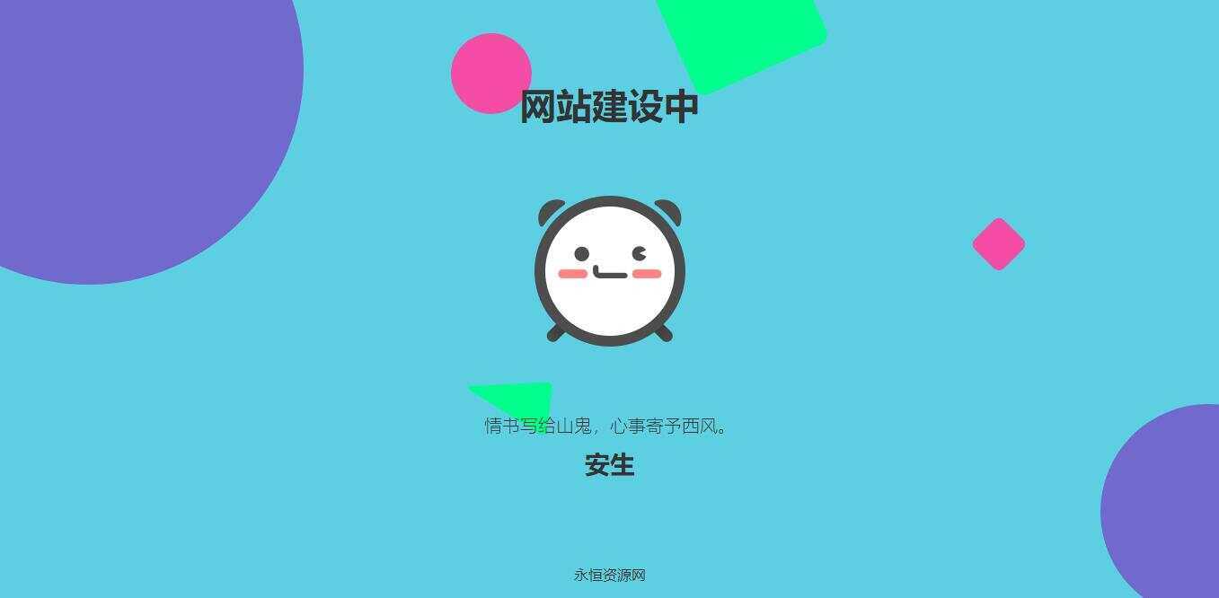 自适应网站建设中HTML单页源码 - 友友资源