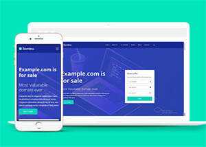 宽屏域名服务代理商HTML5模板下载 - 友友资源