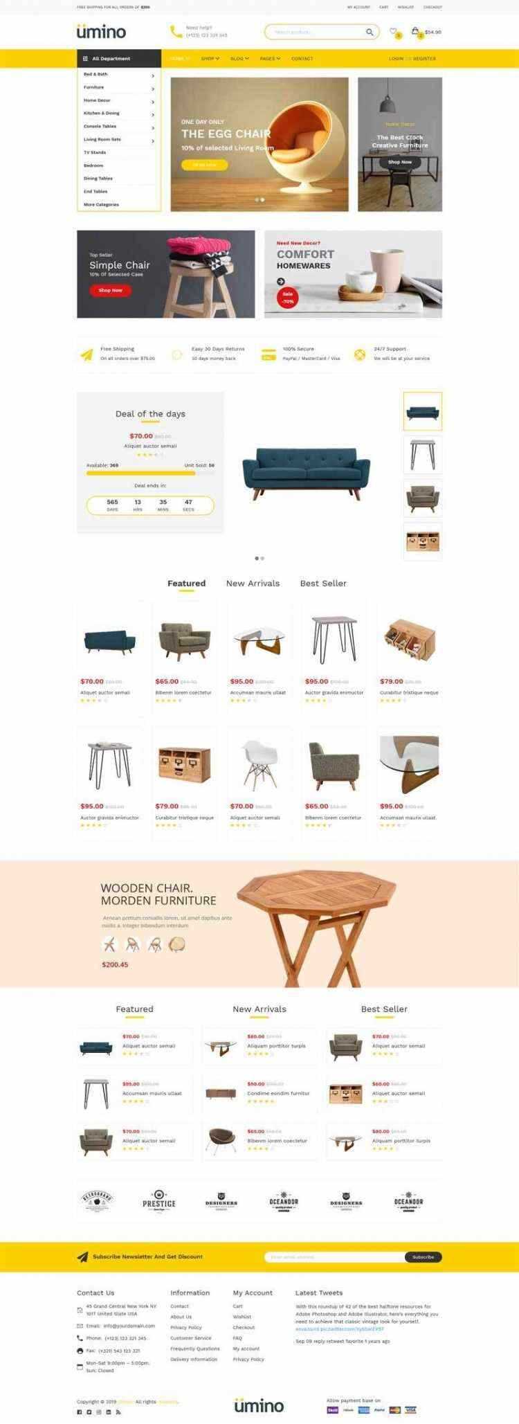 Bootstrap4响应式室内家具家居用品电商销售商城 - 友友资源
