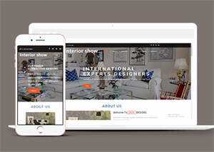 创意室内设计Bootstrap模板下载 - 友友资源