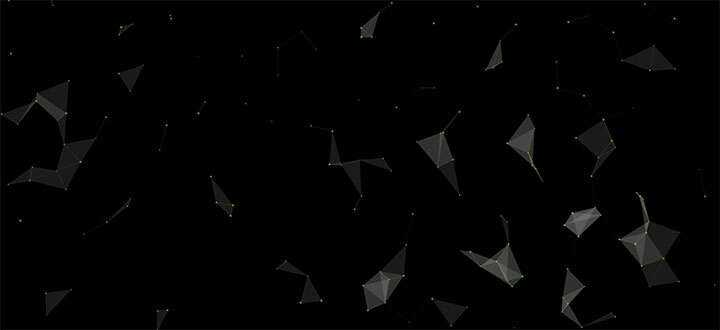 html5 canvas粒子组合三角形3D结构旋转动画特效 - 友友资源