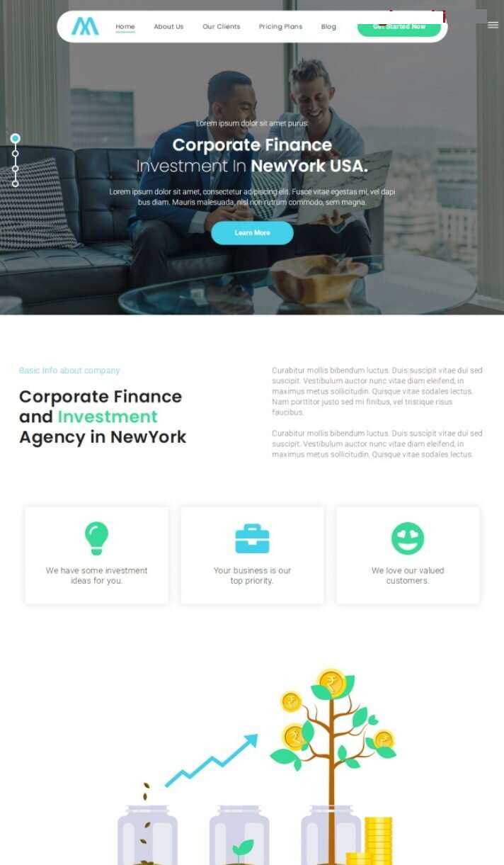 HTML5融资开发机构网站模板 - 友友资源