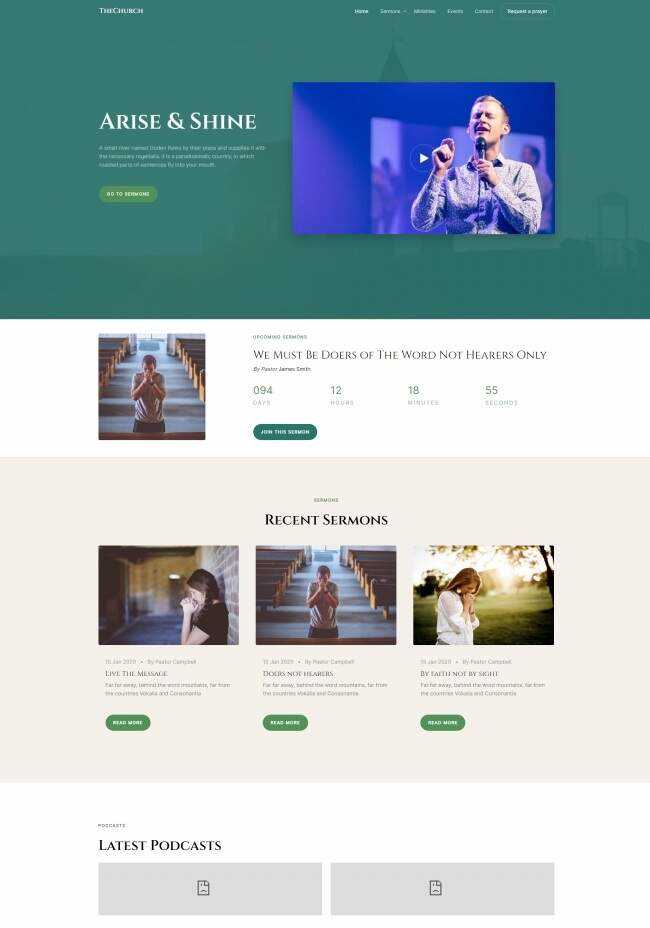HTML5祈祷祷告线上网站模板 - 友友资源