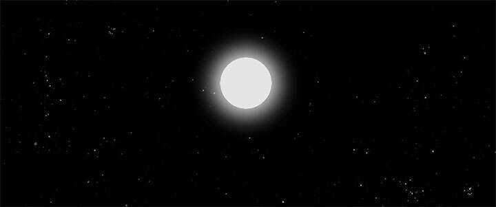 css3黑夜星空月亮发光星星闪烁动画特效 - 友友资源