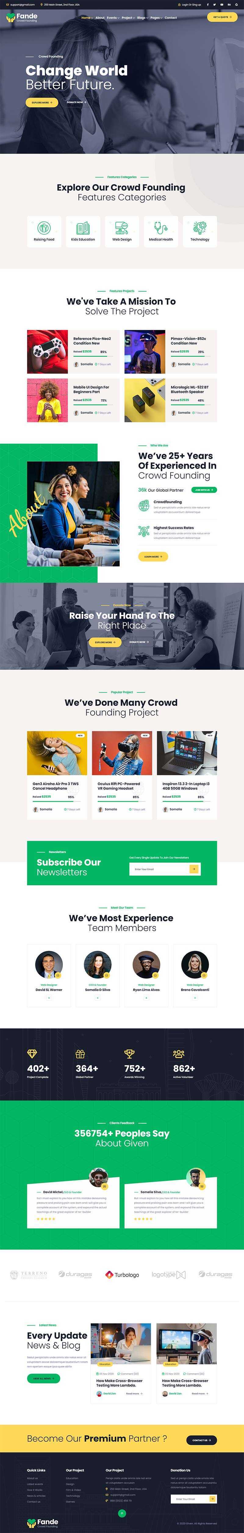 创业投资众筹平台HTML5模板 - 友友资源