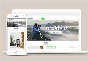宽屏广告品牌设计类网站模板源码 - 友友资源