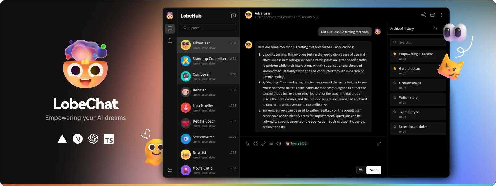 LobeChat 开源的的高性能 ChatGPT 网页应用程序 - 友友资源