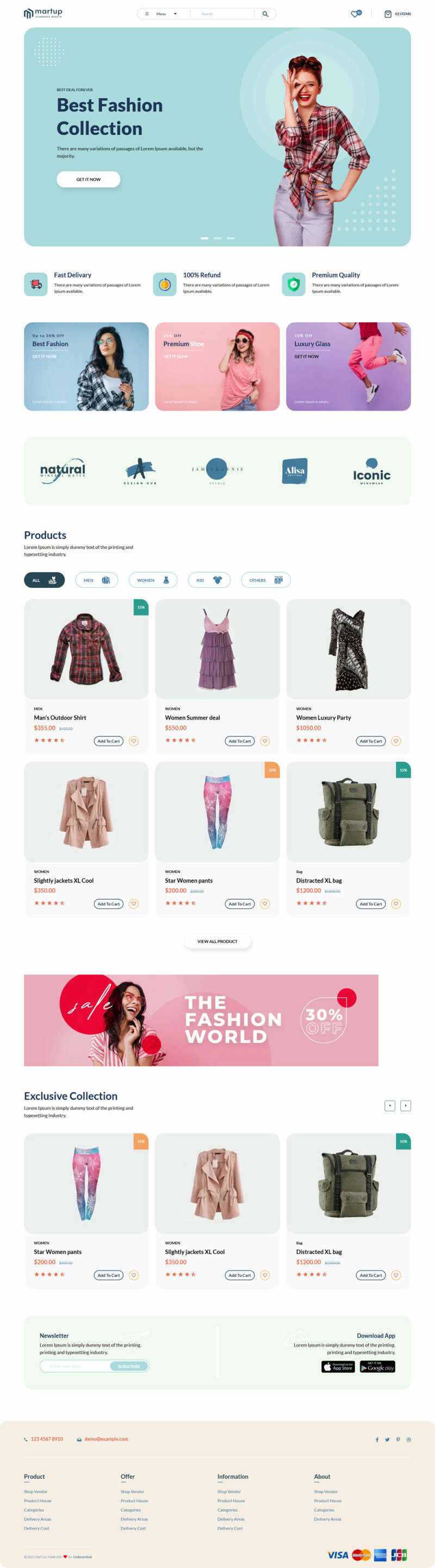Bootstrap5多用途的女性服装电商HTML模板 - 友友资源