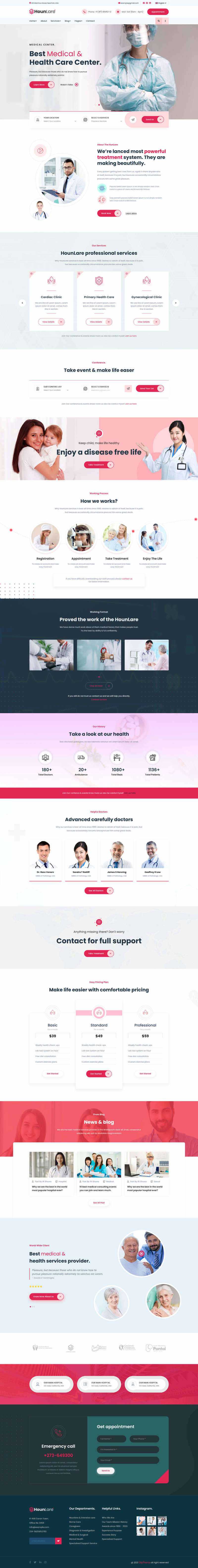 Bootstrap医疗保健服务机构HTML5模板 - 友友资源