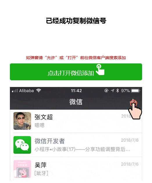 两套复制微信号跳转微信落地单页程序源码 - 友友资源