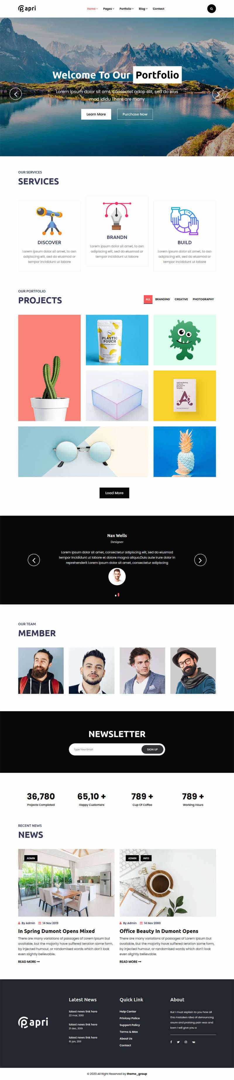 bootstrap多功能的企业介绍展示html5模板 - 友友资源
