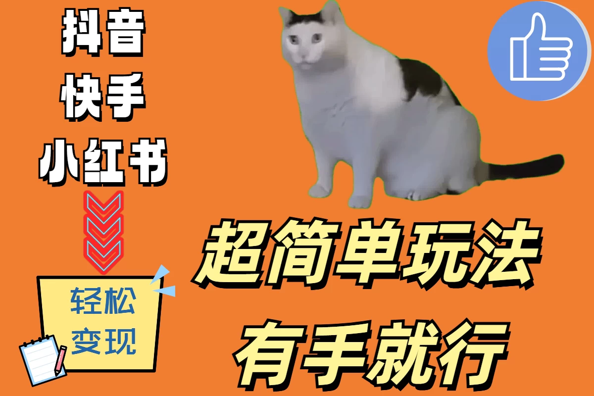 超简单玩法，有手就行，靠猫咪视频日入500+ - 友友资源