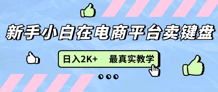 最新无货源0成本电商，新手小白可做，后端扶持拉满，日入2K+细致教学 - 友友资源