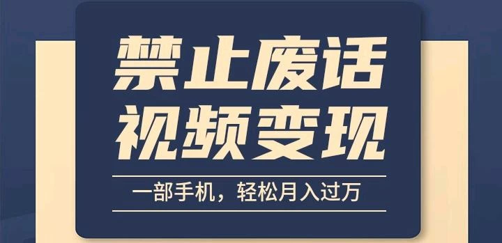 6月最新中视频禁止废话系列视频制作教程，全新蓝海玩法 - 友友资源