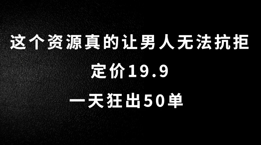 这个资源真的让男人无法抗拒，定价19.9，一天狂出50单，导航语音包变现玩法详细拆解 - 友友资源