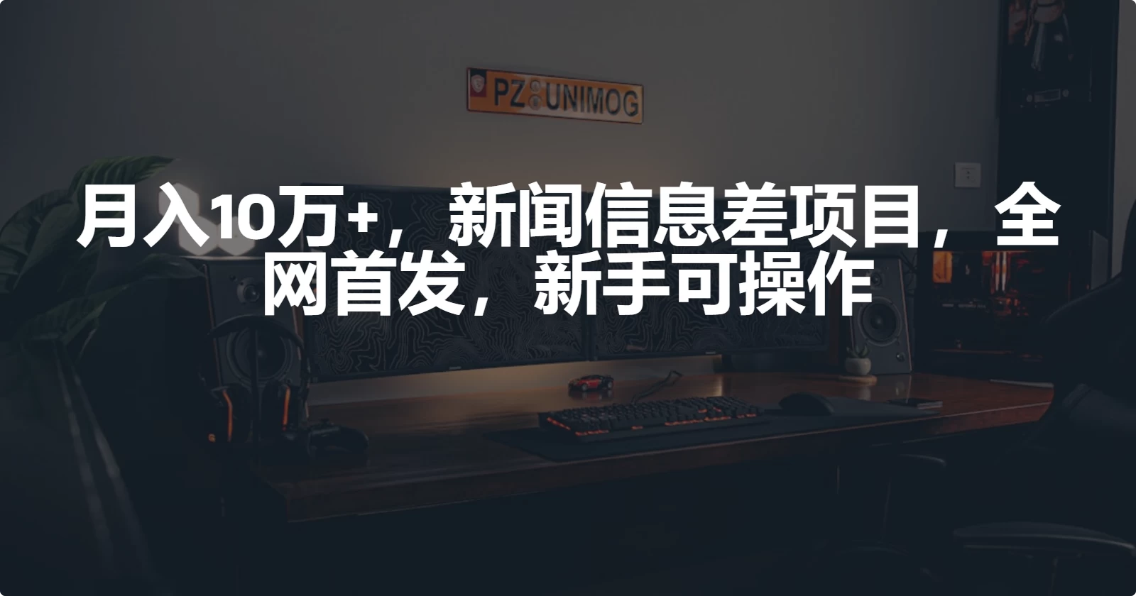 月入10万+，新闻信息差项目，新手可操作 - 友友资源