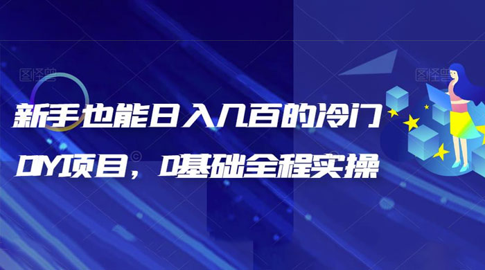 揭秘：新手也能日入几百的冷门 DIY 项目，0 基础全程实操 - 友友资源