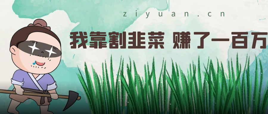 我靠割韭菜 赚了一百万 - 友友资源