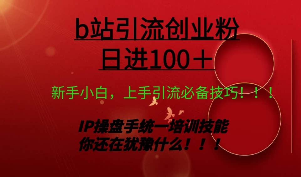 日引创业粉 100+ b 站全套打法【实操教学】不容错过 - 友友资源