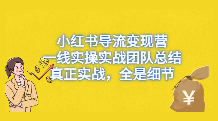 小红书导流变现营，一线实战团队总结，真正实战，全是细节，全平台适用 - 友友资源