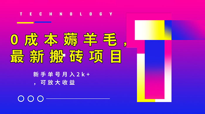 0 成本薅羊毛，携程旅游搬砖，新手单号月入 2K，可放大收益 - 友友资源