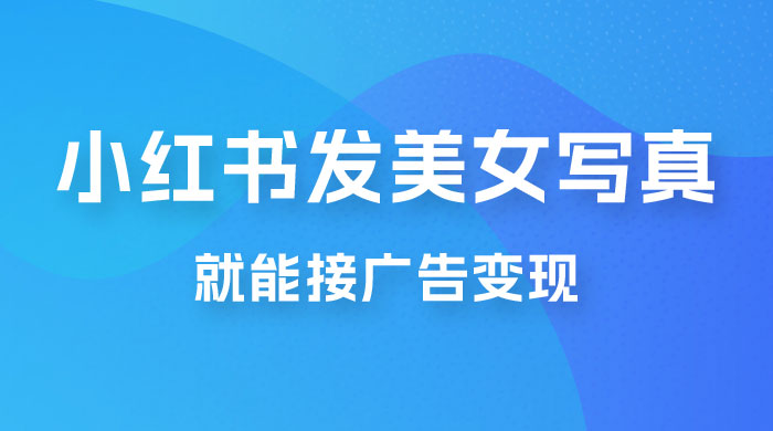 每天 1 小时发发美女写真图片，就能接广告变现，正规阳光，一月 2 万+ - 友友资源
