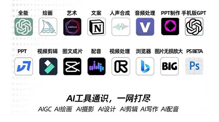 AIGC 全能特训营第 3 期：一次掌握 14 大主流 AI 工具，AI 工具通识，一网打尽 - 友友资源