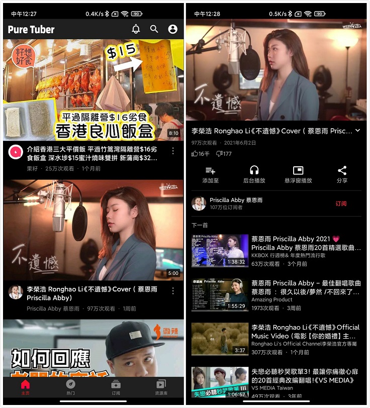 油管纯净版 Pure Tuber v2.15.20.103 解锁VIP - 友友资源