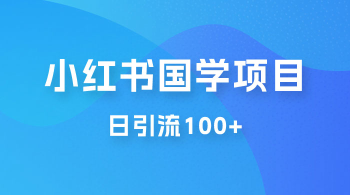 小红书国学号玩法拆解：五分钟一个视频，一天暴力起号，日引流 100+ - 友友资源