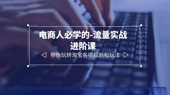 电商人必学的-流量实战进阶课：带你玩转淘宝各项规则和玩法「 12 节课」 - 友友资源
