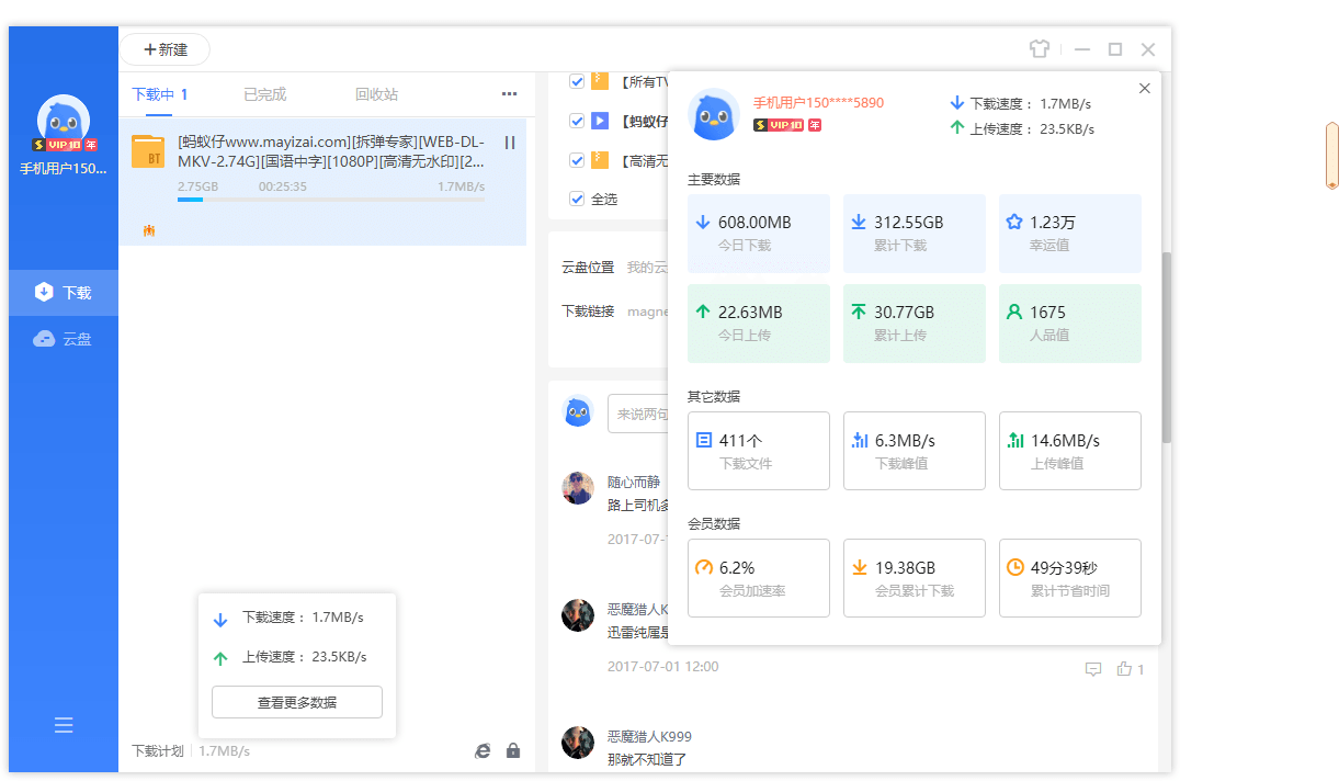迅雷11 v11.1.12.1692 去广告SVIP绿色精简最终版 - 友友资源