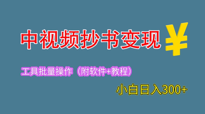2023 中视频抄书变现：特别适合新手操作的副业「附工具+教程」 - 友友资源