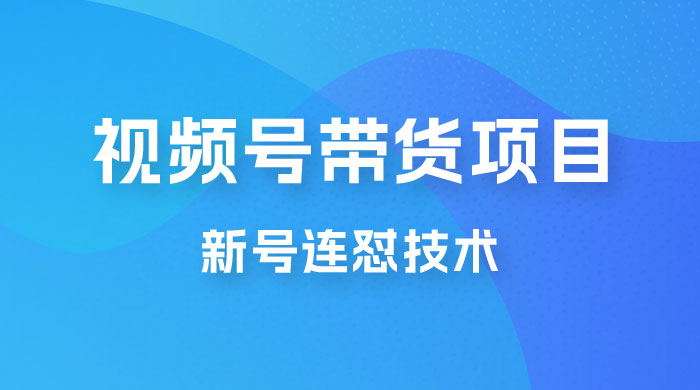 视频号带货项目，新号连怼技术，单场销量一万+ - 友友资源