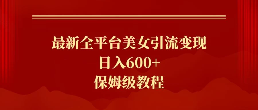 2024最新引流色粉暴力项目，轻松日入600+ - 友友资源