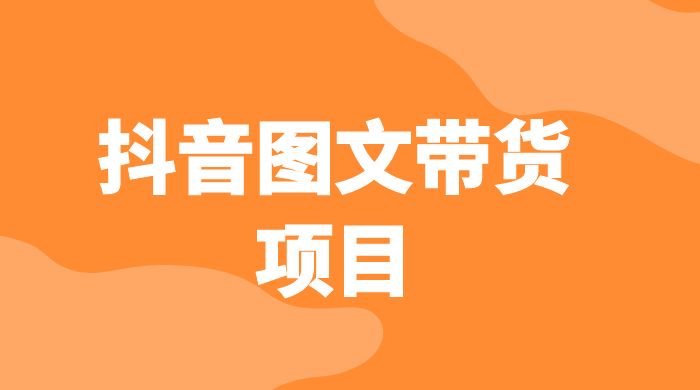 抖音图文带货项目：操作简单无门槛，适合小白 - 友友资源