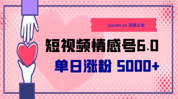 短视频情感号 6.0：单日涨粉 5000+，单条作品变现 300+ - 友友资源